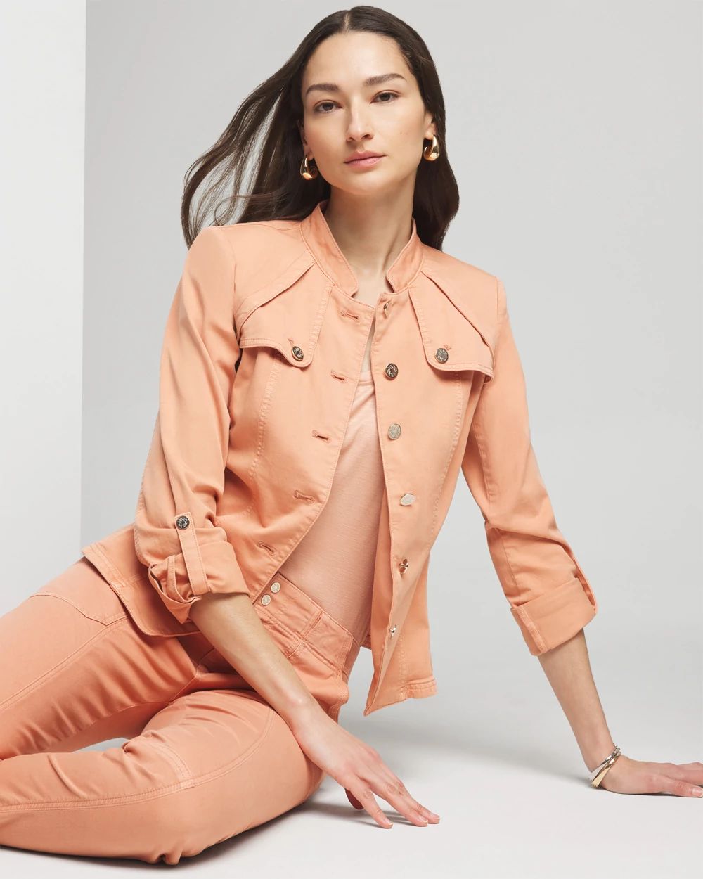 Petite safari jacket sale
